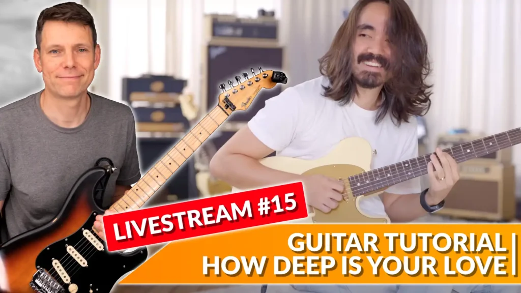 Mateus Asato How Deep Is Your Love Guitar Tutorial Live Stream 15