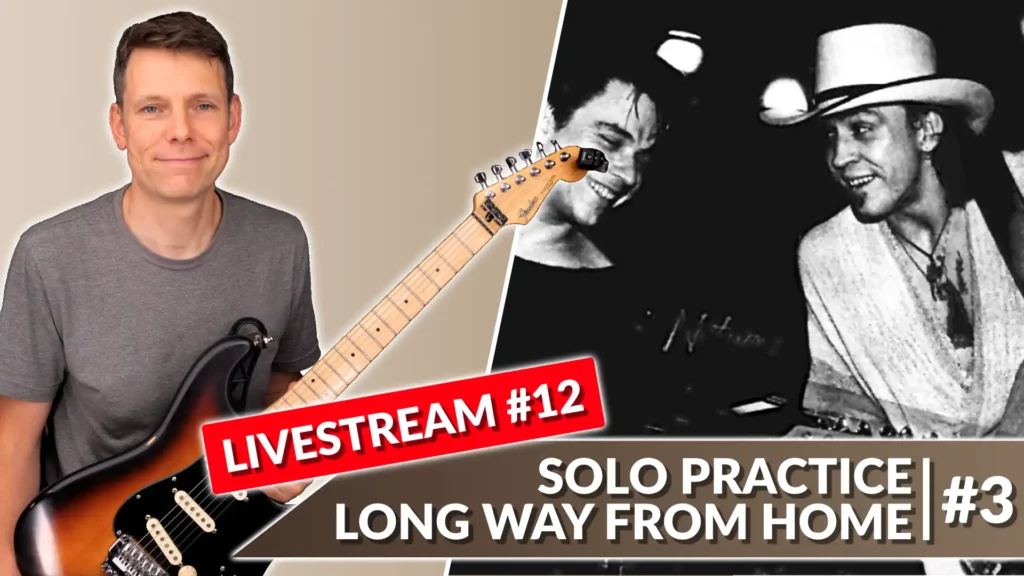 Stevie Ray Vaughan Guitar Solo Long Way From Home Live Practice Session