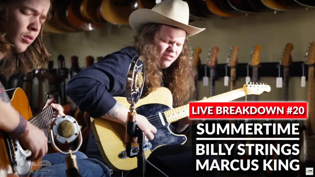 Summertime Billy Strings Marcus King Live Guitar Tutorial